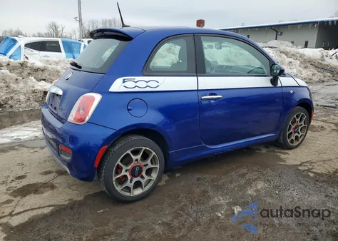 2012 Fiat 500 Sport z USA, uszkodzony, nr VIN 3C3CFFBR6CT120200